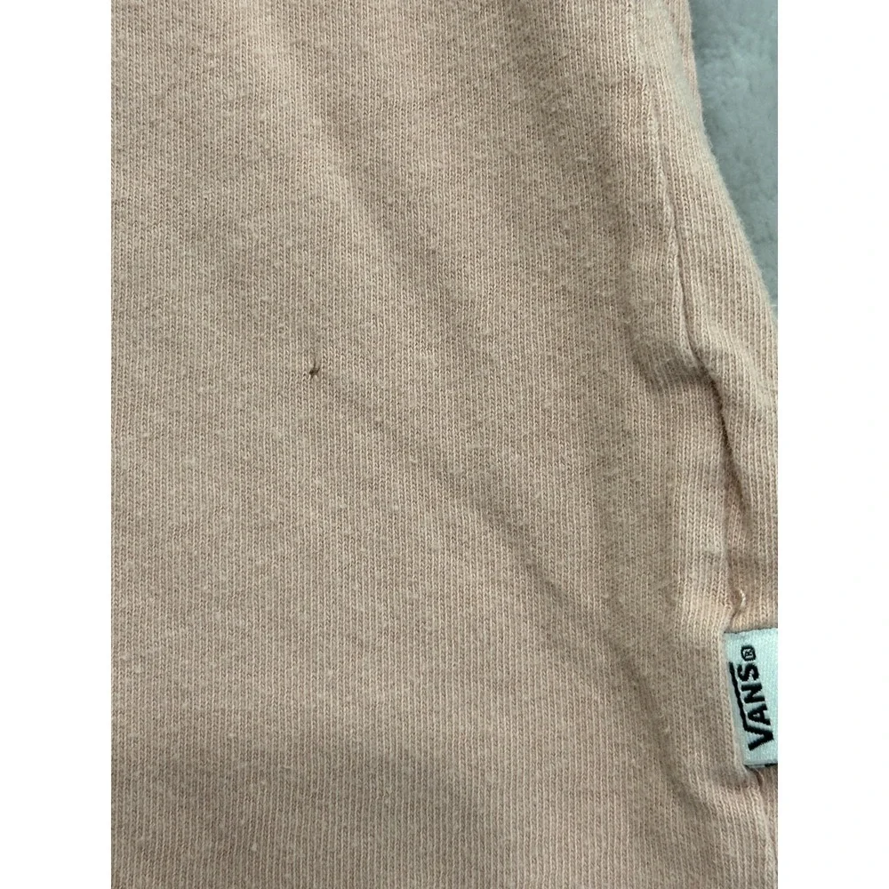 Vans Shirt Girls Medium Long‎ Sleeve Lightweight Peach Girl Gang Sleeve Print